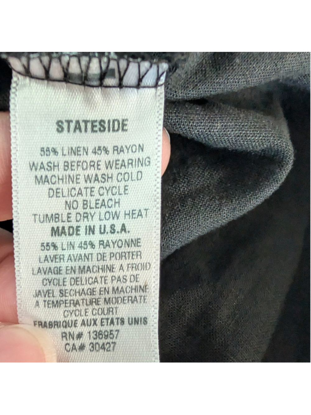 Stateside Linen Rayon Strapless Maxi Pocket Black Anthropologie Dress - Med - Picture 7 of 10